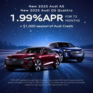 Side view Audi Q5 and A5